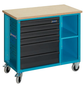 میز کار با کشو | متحرک | استیل 