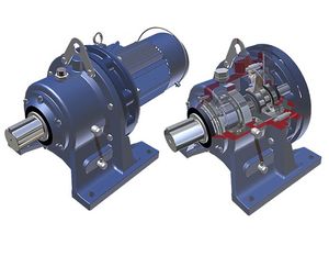 موتور گیربکس الکتریکی تک فاز | هم محور | برای نقاله ها | کامپکت