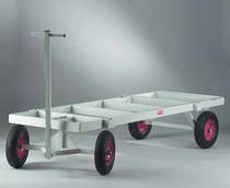 تریلر مسطح | 2 محور| با محور جلوی گردان