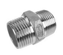 نیپل استیل ضد زنگ | دارای رزوه| شش ضلعی